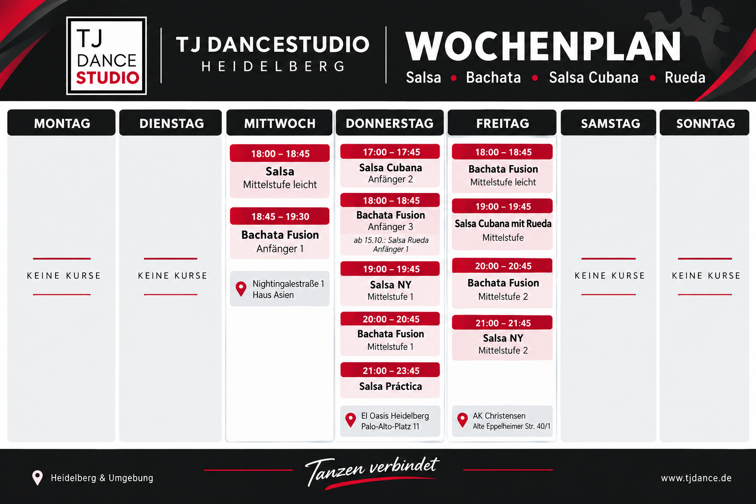 Hochzeitstanz, Hochzeitsvorbereitung, Tanzkurse, Brautpaar, Hochzeitsvorbereitungstanzkurse, Tanzschule heidelberg, Choreografie, Hochzeitsfeier, Hochzeitstanzkurs-Anbieter, bachata tanzen lernen, Salsa, Bachata, Tanzlehrer, Brautwalzer, Tanzschritte, Romantischer Hochzeitstanz, Tanzunterricht, Tanzen lernen, Bachata sensual, Hochzeitsvorbereitungstipps, Paartanzkurse, Tanzschule, salsa rueda, Tanzstunden, Paartanz, Tanzpartner, Anfängerkurse, Fortgeschrittenenkurse, Lateinamerikanische Tänze, Standardtänze, Gesellschaftstanz, Privatstunden, tanzen lernen, Tanzgemeinschaft, Tanzschule in Heidelberg, Tanzschule in Mannheim, Tanzschule in Schwetzingen, Tanzschule in Wieblingen, Tanzschule in Schriesheim, Tanzschule in Sandhausen, Tanzschule in Brühl, Tanzschule in Ketsch, Tanzschule in Oftersheim, Tanzschule in Ladenburg, Tanzschule in Walldorf, Tanzschule in Walldorf, Tanzschule in Eppelheim, Tanzschule in Dossemheim, Tanzschule in rohrbach, Tanzschule in Kircheim, Tanzschule in Leimen, Tanzschule in Weinheim, Tanzschule in ST.Leon, Tanzschule in Walldorf, Tanzschule in Boxberg, Tanzschule in Weststadt Heidelberg, Tanzschule in Bergheim, Tanzschule in Plankstadt, Tanzschule in Neuenheim, Tanzschule in Handschuhsheim
