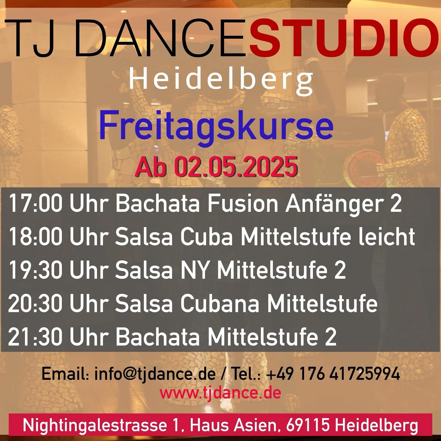 Hochzeitstanz, Hochzeitsvorbereitung, Tanzkurse, Brautpaar, Hochzeitsvorbereitungstanzkurse, Tanzschule heidelberg, Choreografie, Hochzeitsfeier, Hochzeitstanzkurs-Anbieter, bachata tanzen lernen, Salsa, Bachata, Tanzlehrer, Brautwalzer, Tanzschritte, Romantischer Hochzeitstanz, Tanzunterricht, Tanzen lernen, Bachata sensual, Hochzeitsvorbereitungstipps, Paartanzkurse, Tanzschule, salsa rueda, Tanzstunden, Paartanz, Tanzpartner, Anfängerkurse, Fortgeschrittenenkurse, Lateinamerikanische Tänze, Standardtänze, Gesellschaftstanz, Privatstunden, tanzen lernen, Tanzgemeinschaft, Tanzschule in Heidelberg, Tanzschule in Mannheim, Tanzschule in Schwetzingen, Tanzschule in Wieblingen, Tanzschule in Schriesheim, Tanzschule in Sandhausen, Tanzschule in Brühl, Tanzschule in Ketsch, Tanzschule in Oftersheim, Tanzschule in Ladenburg, Tanzschule in Walldorf, Tanzschule in Walldorf, Tanzschule in Eppelheim, Tanzschule in Dossemheim, Tanzschule in rohrbach, Tanzschule in Kircheim, Tanzschule in Leimen, Tanzschule in Weinheim, Tanzschule in ST.Leon, Tanzschule in Walldorf, Tanzschule in Boxberg, Tanzschule in Weststadt Heidelberg, Tanzschule in Bergheim, Tanzschule in Plankstadt, Tanzschule in Neuenheim, Tanzschule in Handschuhsheim